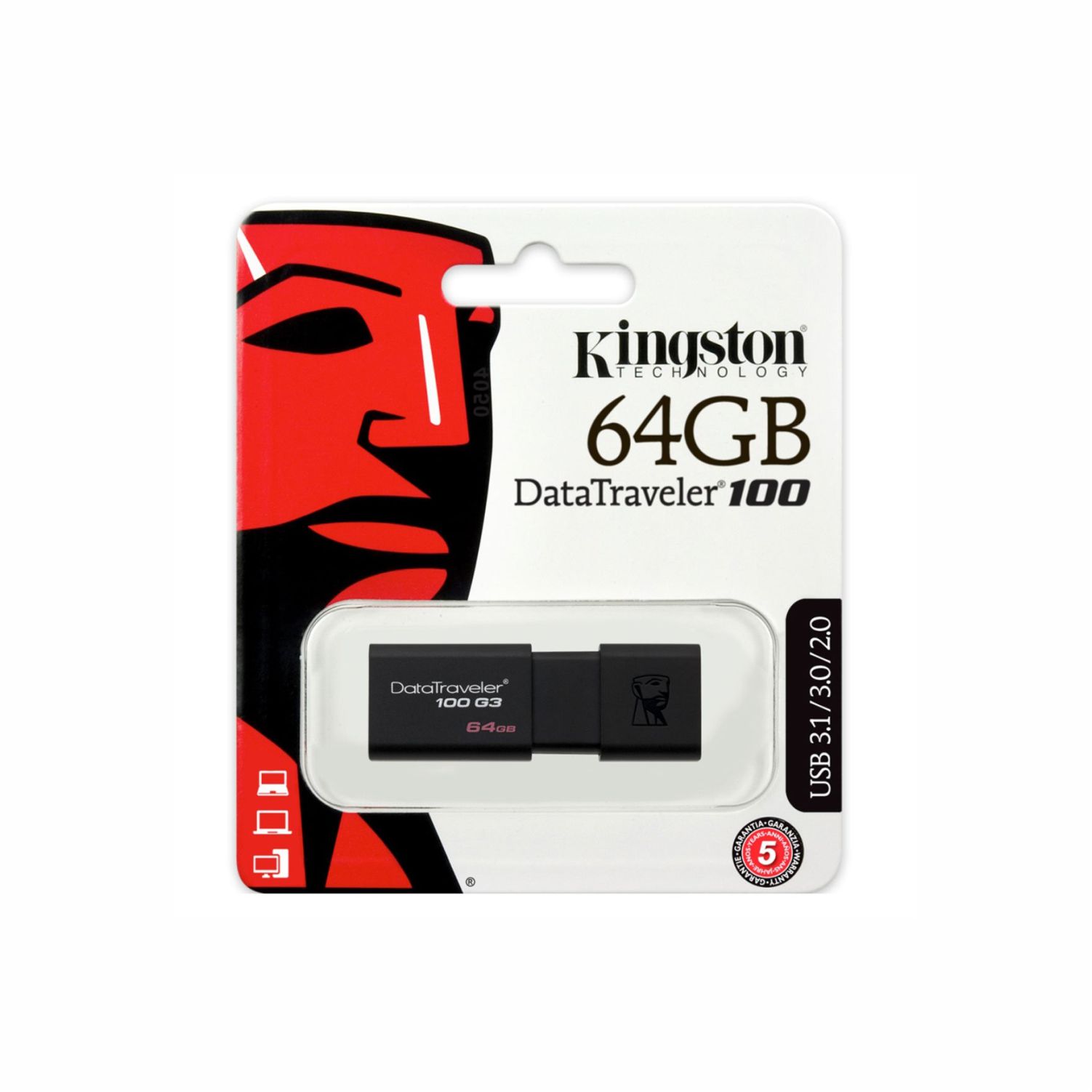 64GB  KINGSTON MOD. DATATRAVELER DT100 USB 3.0