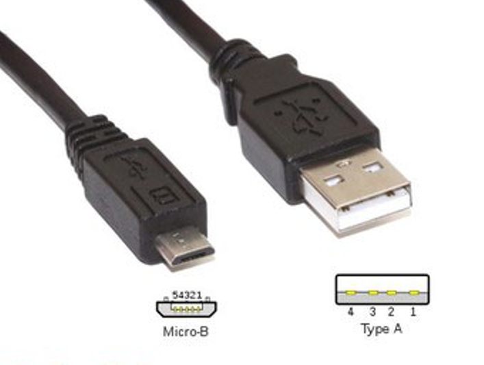 CABLE USB A MICROUSB 1M