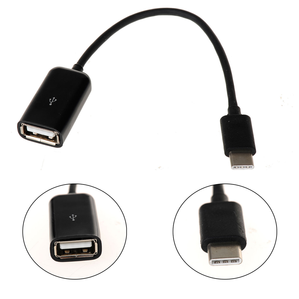 CABLE OTG USB 2.0 TYPE C A USB TIPO A