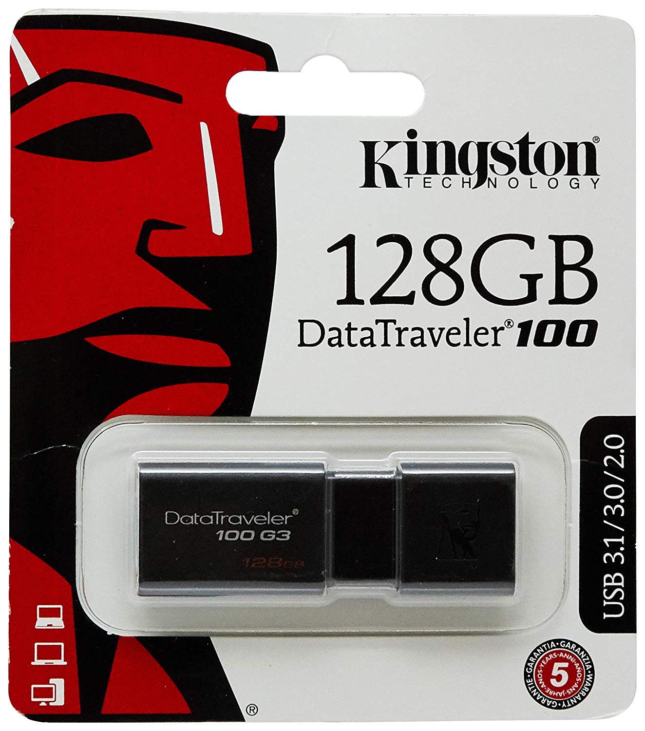 128GB  KINGSTON MOD. DATATRAVELER DT100 USB 3.1