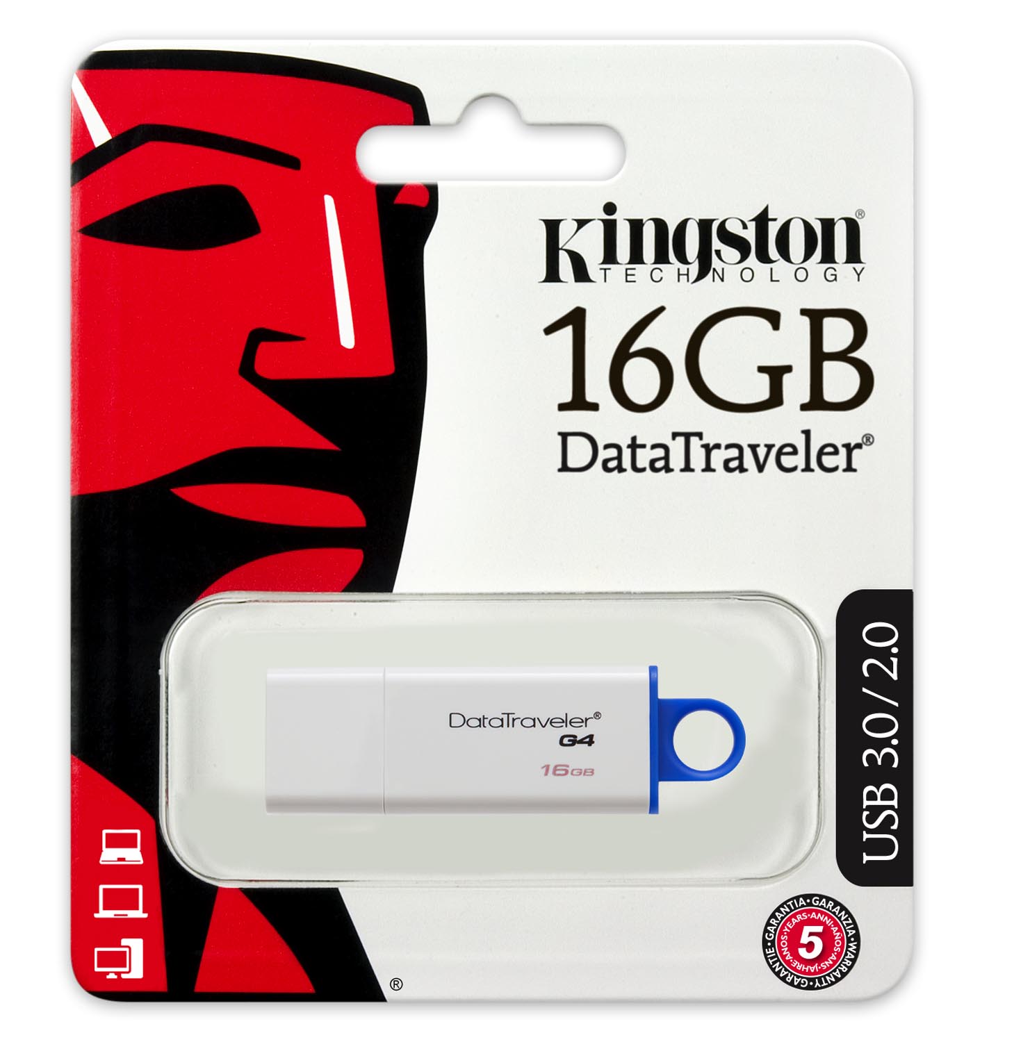 16GB  KINGSTON MOD. DATATRAVELER G4 USB 3.0
