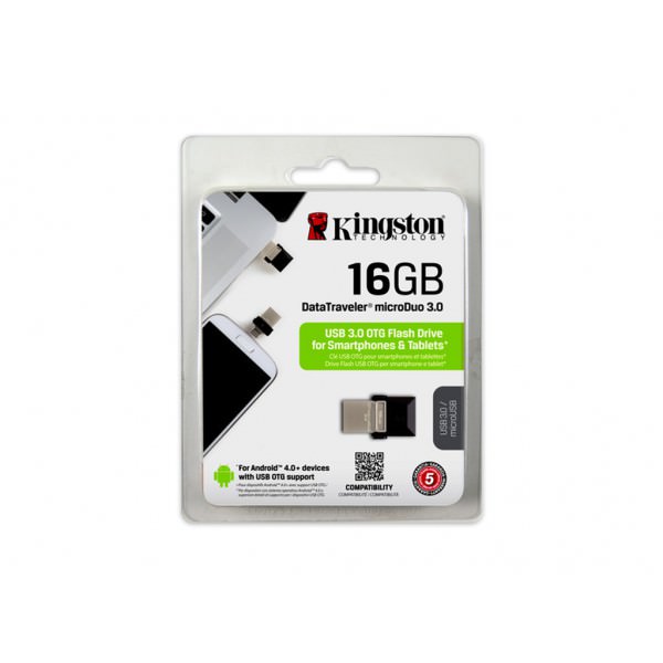 16GB  KINGSTON MOD. DUO3 USB 3.0 + MICROUSB