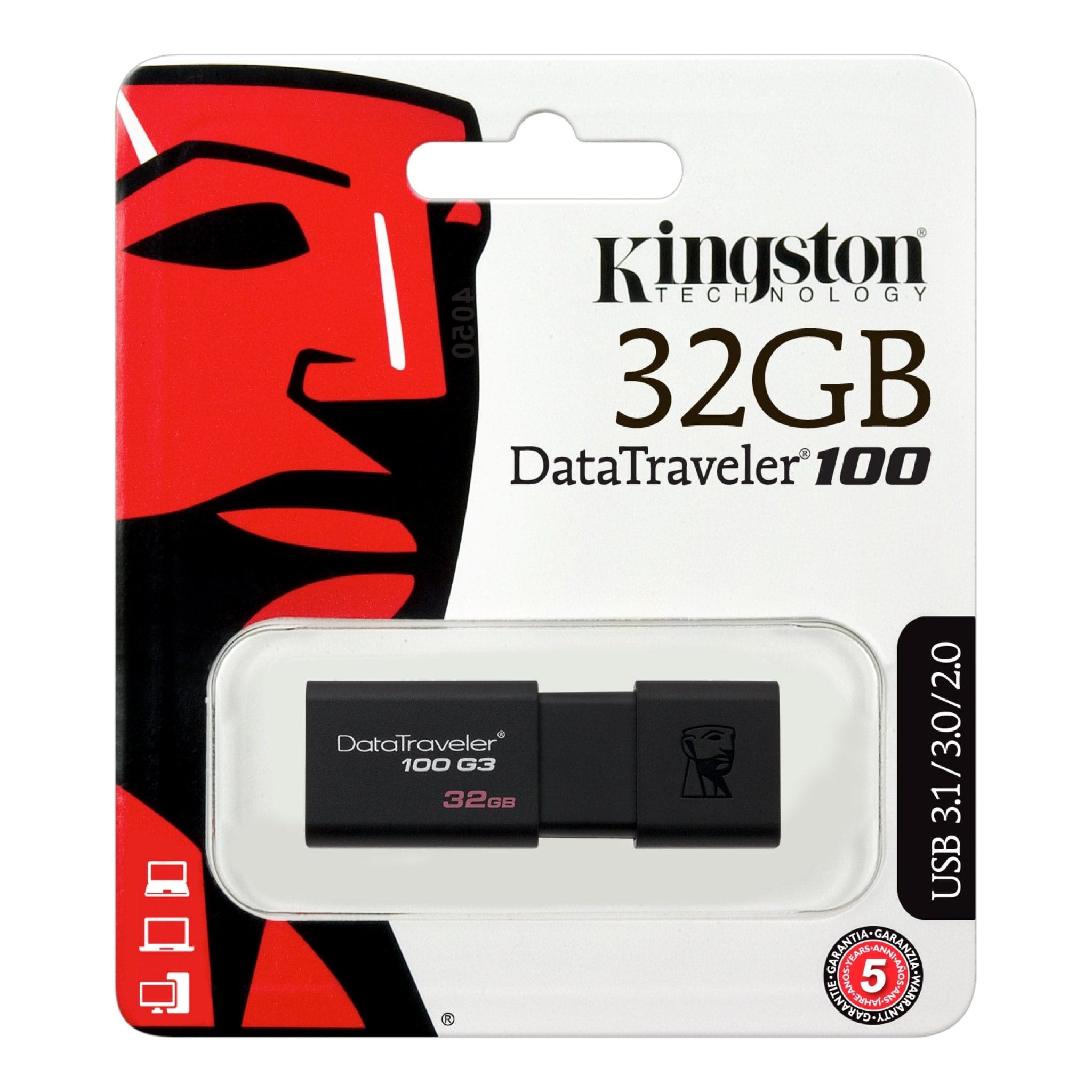 32GB  KINGSTON MOD. DATATRAVELER DT100 USB 3.0