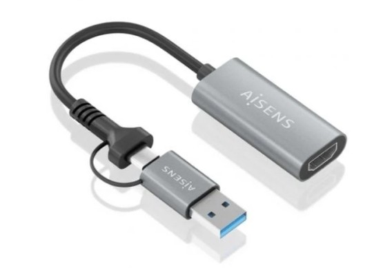 ADAPTADOR AISENS USB TIPO C+A 3.2G1 A HDMI FHD 60HZ ADAPTADOR AISENS USB TIPO C+A 3.2G1 A HDMI FHD 60HZ
