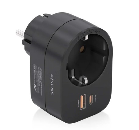 REGLETA AISENS 1 TOMAS + 1 USB C 20W + 1 USB A 20W REGLETA AISENS 1 TOMAS + 1 USB C 20W + 1 USB A 20W