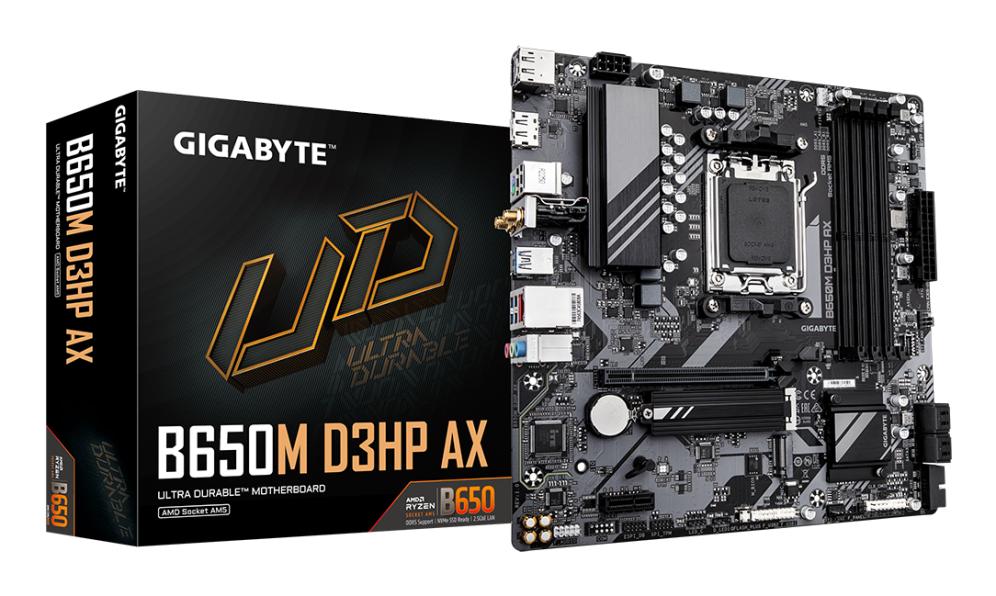 P.BASE GIGABYTE B650M-D3HP AX S.AM5 DDR5 HDMI DP USB 3.2 G2 WIFI 6E