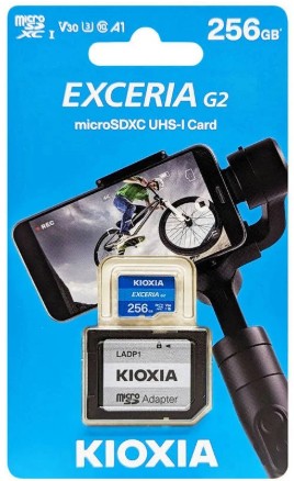 256GB MEMORIA MICROSD KIOXIA EXCERIA G2 CLASE 10 CON ADAPTADOR