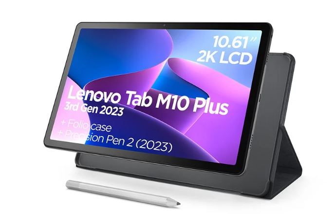 TABLET 10.61 LENOVO M10 PLUS FHD 3ºGEN OC 2.4GHZ 4 GB 128 GB WIFI AC BT + PEN Y FUNDA