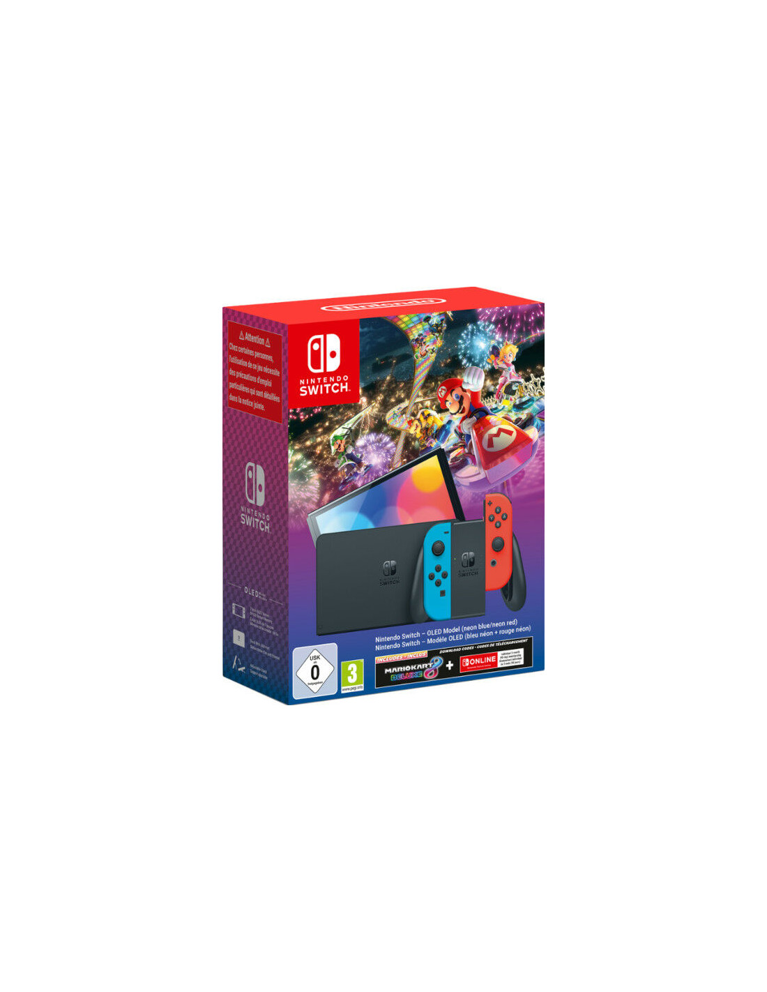 CONSOLA NINTENDO SWITCH OLED + MARIO KART 8 DELUXE + 3 MESES NINTENDO ONLINE CONSOLA NINTENDO SWITCH OLED + MARIO KART 8 DELUXE + 3 MESES NINTENDO ONLINE