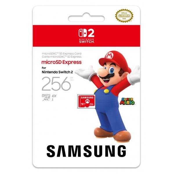 256GB MEMORIA MICROSD SAMSUNG NINTENDO SWITCH 2 A1 V30 130MB/S 