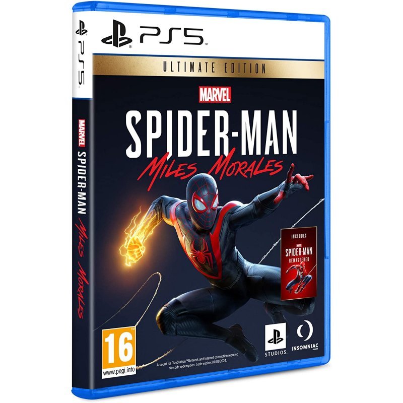 JUEGO SONY PS5 MARVELS SPIDER-MAN MILES MORALES ULTIMATE EDITION