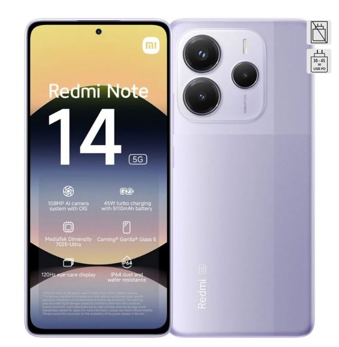  XIAOMI REDMI NOTE 14 5G OC 2.5 GHZ 8GB 256GB FHD+ 6.67